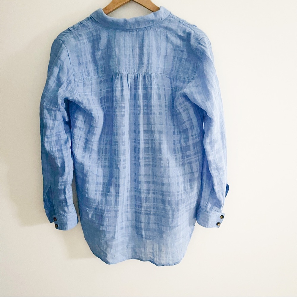 Anthropologie Pilcro And The Letterpress Textured Linen Button Down - Picture 7 of 12